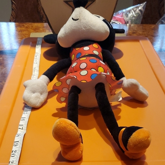 Disney Minnie Mouse Stuffed Animal - Black, Pink, Orange - Picture 4 of 9